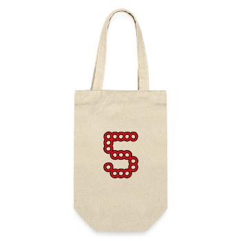 5. 5 YEARS. 5th ANNIVERSARY. 5 YEAR ANNIVERSARY - Gift Bag for Bottles - nature - Front