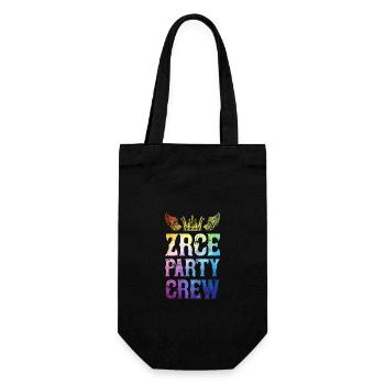 Zrce Party Crew Spruch - Geschenkbeutel für Flaschen - Schwarz - Vorne