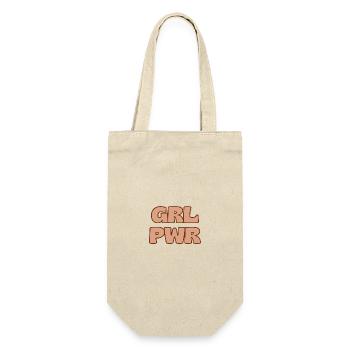 Girl Power - Gift Bag for Bottles - nature - Front
