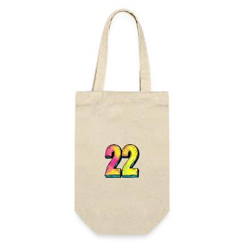 22 Symbole numérique - Sac à bouteille - nature - Devant