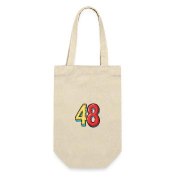 48 Number symbol - Gift Bag for Bottles - nature - Front