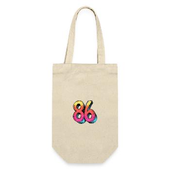 86 Number Symbol - Gift Bag for Bottles - nature - Front