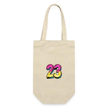 23 Symbole numérique - Sac à bouteille - nature - Devant