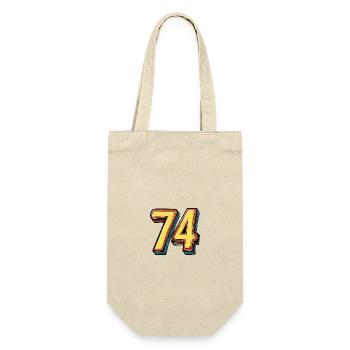 74 Number Symbol - Gift Bag for Bottles - nature - Front