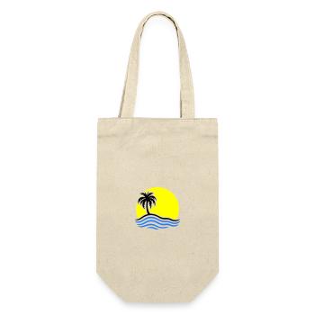 Palmier de l’île d’été - Sac à bouteille - nature - Devant