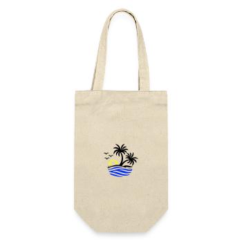 Island Palm Trees Sea - Gift Bag for Bottles - nature - Front