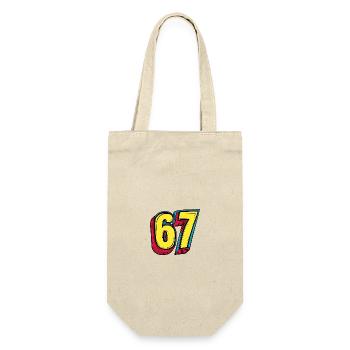 67 Number Symbol - Gift Bag for Bottles - nature - Front