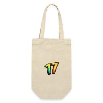 17 Number symbol - Gift Bag for Bottles - nature - Front