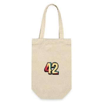 42 Number symbol - Gift Bag for Bottles - nature - Front