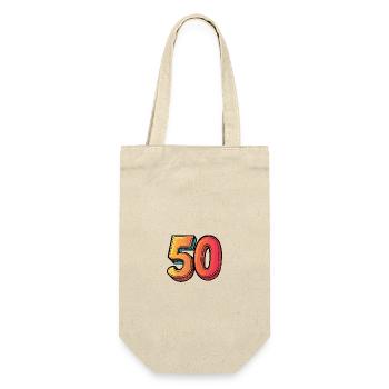 50 Number symbol - Gift Bag for Bottles - nature - Front