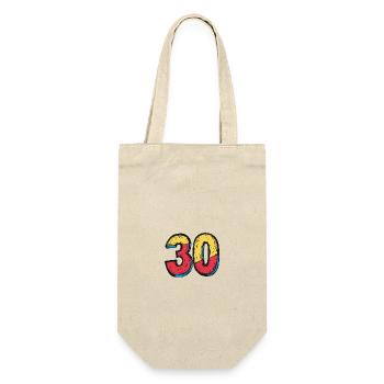 30 Number symbol - Gift Bag for Bottles - nature - Front