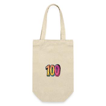 Symbole du chiffre 100 - Sac à bouteille - nature - Devant