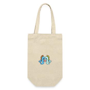 Seahorse Couple Valentine's Day - Gift Bag for Bottles - nature - Front