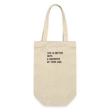 Life is better with a daughter by your side- funny - Gift Bag for Bottles - nature - Front