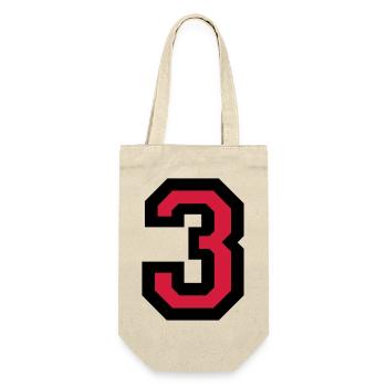 Numéro trois - Le numéro 3 - Sac à bouteille - nature - Devant