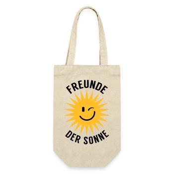 Freunde der Sonne - Geschenkbeutel für Flaschen - Natur - Vorne