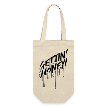 tropfen blut graffiti symbol dollar gettin money z - Geschenkbeutel für Flaschen - Natur - Vorne