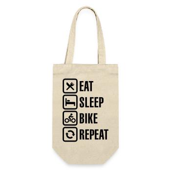 Eat sleep bike repeat - Gift Bag for Bottles - nature - Front