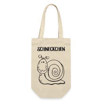 Schneckchen - Schnecke - Schnecken - Schneckenhaus - Geschenkbeutel für Flaschen - Natur - Vorne