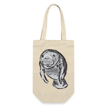 Design avec la laque / Oeuvres d’art avec une Manatee - Sac à bouteille - nature - Devant