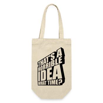 Thats a horrible Idea - Gift Bag for Bottles - nature - Front