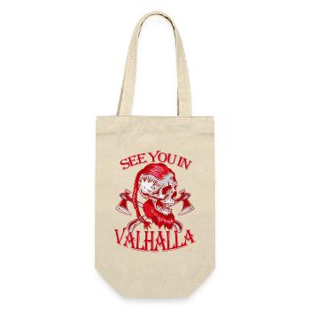 SEE YOU IN VALHALLA - Gift Bag for Bottles - nature - Front