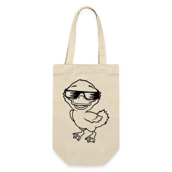 Cool Duckling Sunglasses Comic - Gift Bag for Bottles - nature - Front