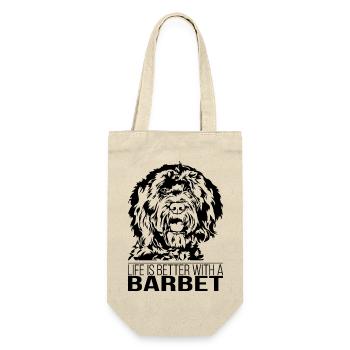 BARBET life is better dog saying dog Wilsigns - Gift Bag for Bottles - nature - Front
