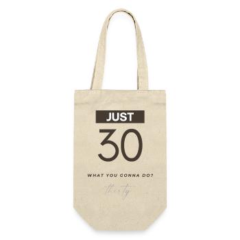 JUST 30 Design for its 30th birthday 1993 - Gift Bag for Bottles - nature - Front