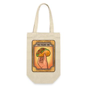 Taco Tortilla Mais Mexiko Essen I Geschenk - Geschenkbeutel für Flaschen - Natur - Vorne