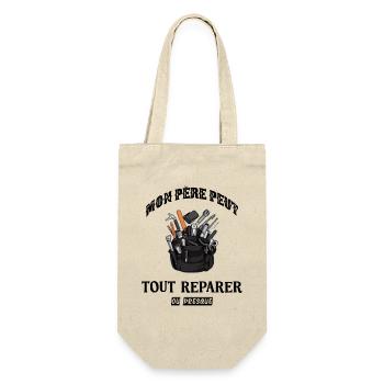 Mon père peut tout réparer, ou presque - Sac à bouteille - nature - Devant