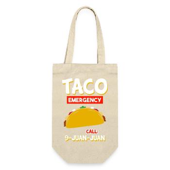 Taco Tortilla Corn Mexico Food I Gift - Gift Bag for Bottles - nature - Front