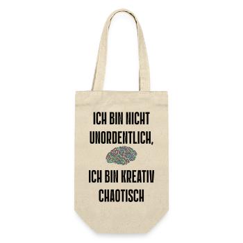 Spruch 6 - Geschenkbeutel für Flaschen - Natur - Vorne