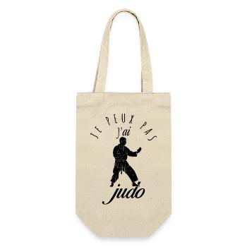 Je peux pas j'ai judo - accompagne sur le tatami - Sac à bouteille - nature - Devant