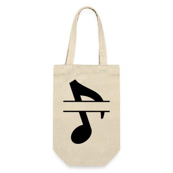 Text banner musical note - Gift Bag for Bottles - nature - Front