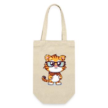 Lokoy der Tiger - Geschenkbeutel für Flaschen - Natur - Vorne