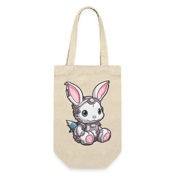 Cyber Bunny 1 - Gift Bag for Bottles - nature - Front