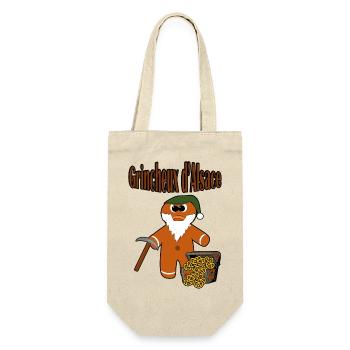 Grumpy aus dem Elsass - Geschenkbeutel für Flaschen - Natur - Vorne