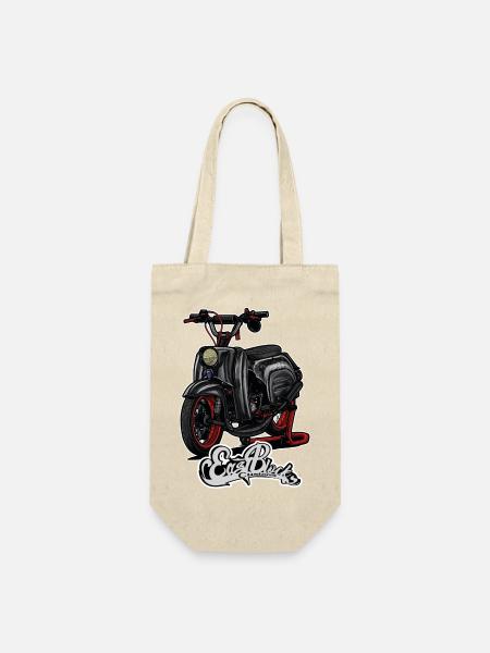 Schwalbe (black) // Illustration - Geschenkbeutel für Flaschen - Natur