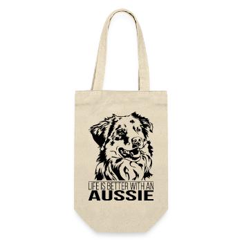 Aussie life is better Dog Saying Wilsigns - Gift Bag for Bottles - nature - Front