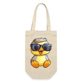 Little cute duck wearing sunglasses. - Gift Bag for Bottles - nature - Front