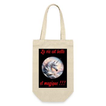 La vie est belle et magique. - Sac à bouteille - nature - Devant