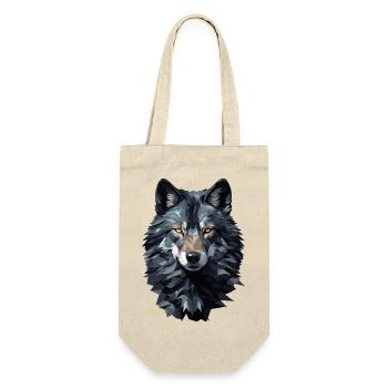 Wolf in Polygon Style - Gift Bag for Bottles - nature - Front