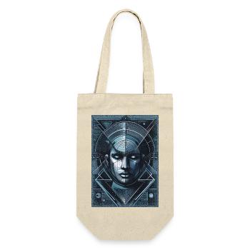Visage bleu de l’homme de l’espace - Sac à bouteille - nature - Devant