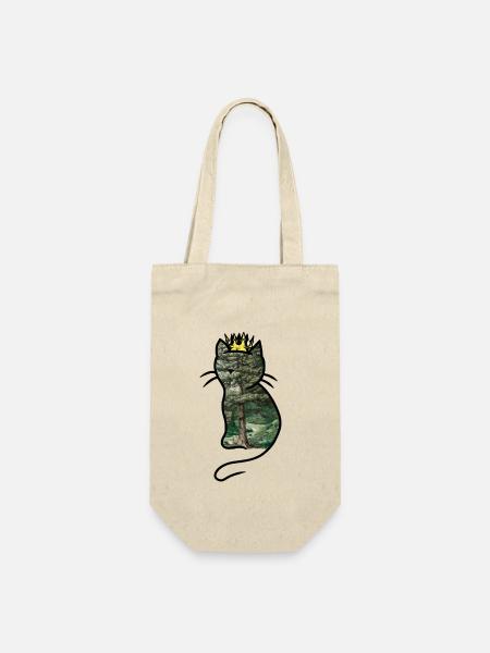 Katze Wald Königin Fantasy Katzen Märchenfigur - Geschenkbeutel für Flaschen - Natur