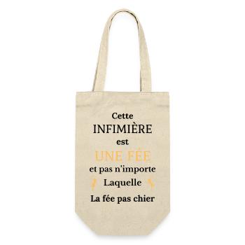 Cette infirmière est une fée - Sac à bouteille - nature - Devant