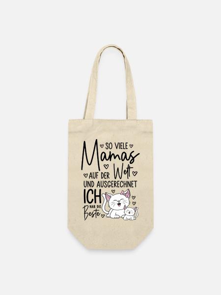 So viele Mamas Beste Mama Baby Muttertag Geschenk - Geschenkbeutel für Flaschen - Natur