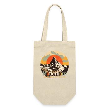 Matterhorn Mountain Hiking Zermatt Souvenir - Gift Bag for Bottles - nature - Front