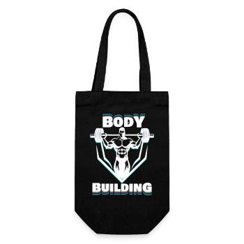 Bodybuilding light design - Geschenkbeutel für Flaschen - Schwarz - Vorne