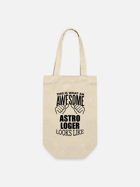 Astrologie Astrologie Astrologie - Geschenkbeutel für Flaschen - Natur